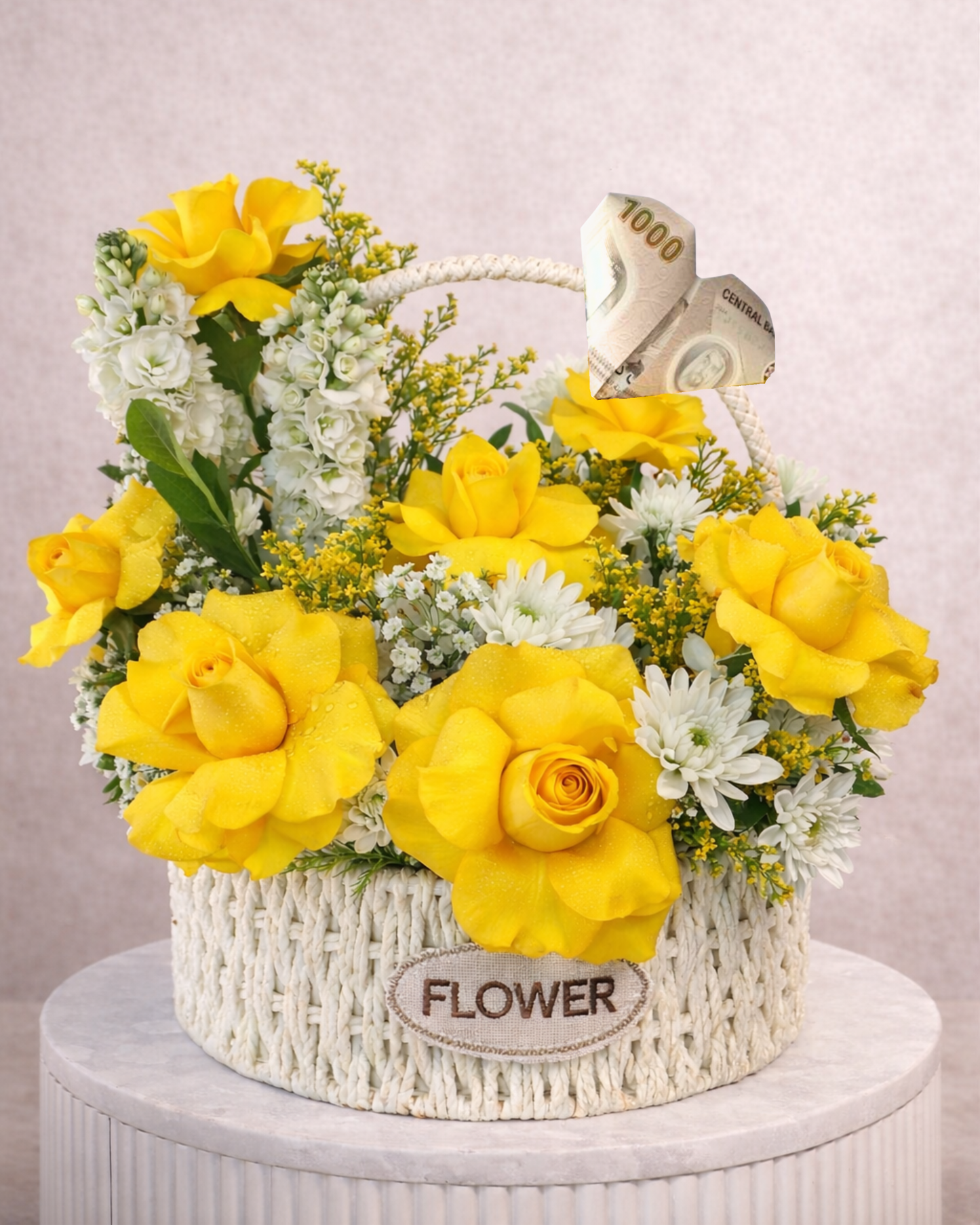 Golden Bloom Basket